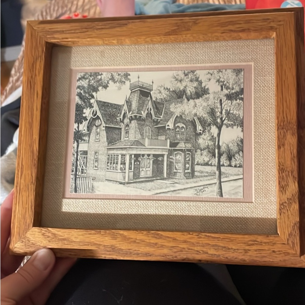 John Geerts Pen Drawing of 1881 Heritage Home, Newmarket Ontario, Canada